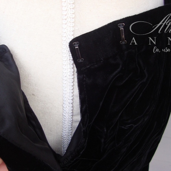 Richard Warren Rayon Long Elegant Black Skirt, 8 - Picture 7 of 8